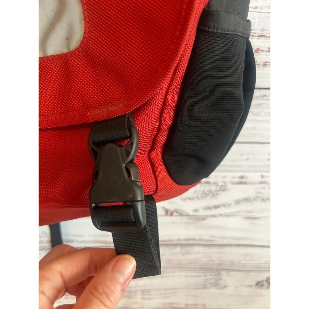 Patagonia Vintage Half Mass Messenger Bag Red Black